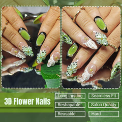 KimKista French tip nails with bubble art for a fresh style.
