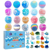 Kims CosiArt bath bomb with ocean animal surprise colors water and sparks imagination.