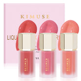 KIMUSE Soft Cream Blush packaging highlights vegan formula for easy daily use.