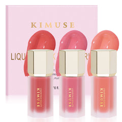 KIMUSE Soft Cream Blush packaging highlights vegan formula for easy daily use.