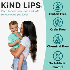 Kind Lips Sweet Mint lip balm pack front view for gifting and sharing.