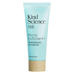 Kind Science Micro Exfoliant texture close-up with fine grains for gentle exfoliation