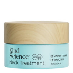 Kind Science Neck Treatment firming boosts neck contour with a silky, fast-absorbing formula.