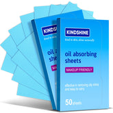 Kindshine 100P oil absorbing sheets for face reduce midday shine with quick absorption.