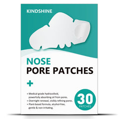 Kindshine nose pore patches in packaging, ready for overnight pore care and oil control.