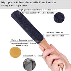 Kinepi foot file beech wood body delivering durable foot care