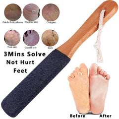 Kinepi foot file with natural corundum stone for exfoliating thick skin