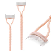 Kingmas eyelash comb separator in apricot-pink, front view for precise lash separation.