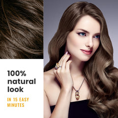 KingMing Dark Brown 3in1 dye shampoo gloves protect hands during application.