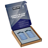 Kirkland Signature triple blade refill pack of 18 cartridges with smooth glide and reduced irritation