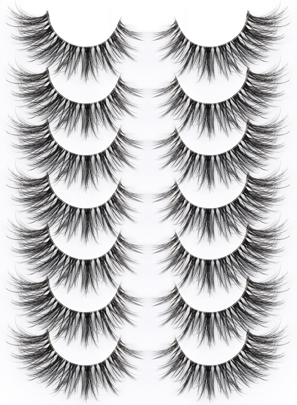 Kiromiro clear-band false lashes provide a comfortable, seamless frame.
