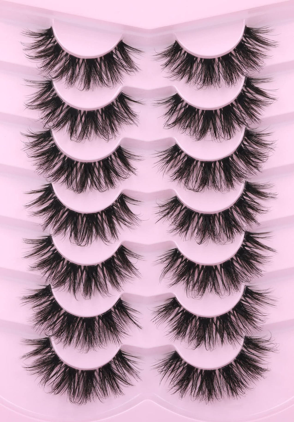 Kiromiro false lashes with clear band for dramatic 18mm length.