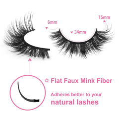 Kiromiro 15mm strip lashes deliver subtle drama for everyday glamour.