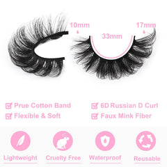 Kiromiro lashes with soft cotton band offer comfortable wear.