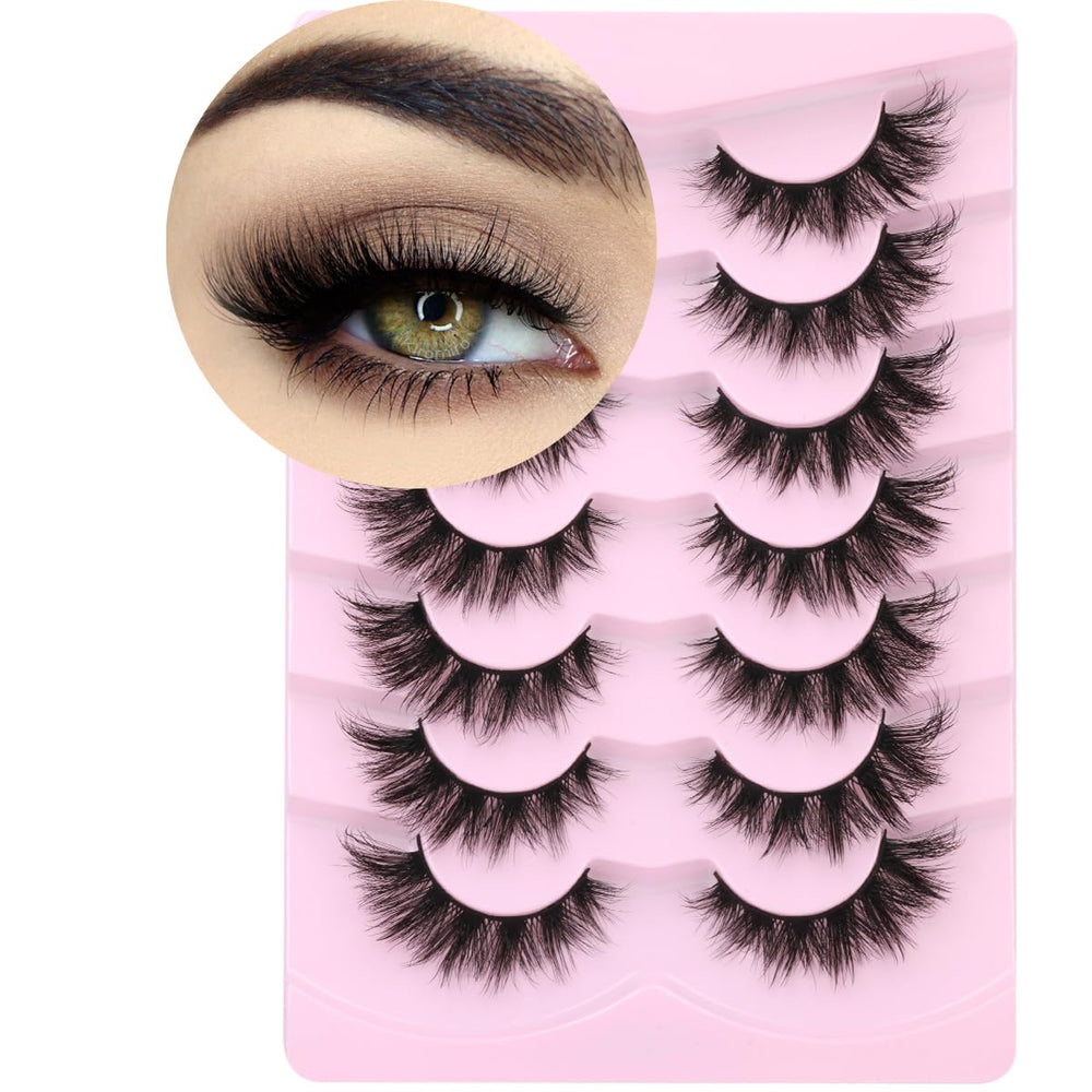 Kiromiro mink lashes wispy 3D cat-eye for a defined look and long wear.