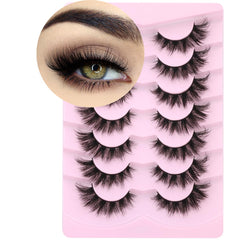 Kiromiro mink lashes wispy 3D cat-eye for a defined look and long wear.