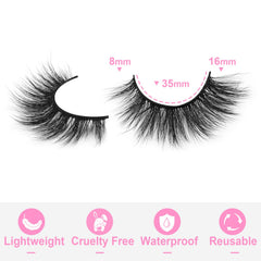 Kiromiro soft cotton band lashes provide comfort and easy wear