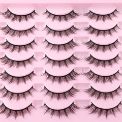 Kiromiro strip lashes 14-pair pack provide affordable convenience.