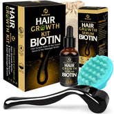 KIRUBRET Hair Growth Oil bottle pour for easy scalp application and nourishment.