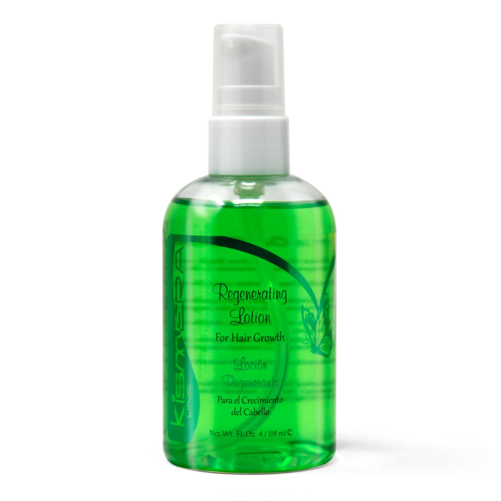 Kismera Hair Growth Lotion 4oz bottle for daily scalp nourishment.