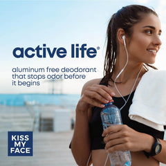 Kiss My Face Active Life with grapefruit seed extract for odor-neutralizing support