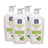 Kiss My Face Moisture Shave Cream Cool Mint bottle pump for a refreshing shave.
