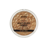 KISS NEW YORK Pro Touch Glow and Bronze Powder Deep compact for radiant face and body glow.