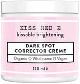 Kiss Red E dark spot corrector bottle for precise facial application and even tone