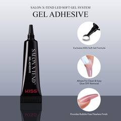 5 ml KISS LED Soft Gel Adhesive for flexible wear.