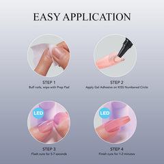 Motion-activated LED lamp by KISS for fast curing.