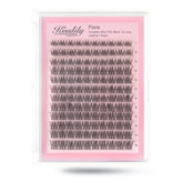 Kisslily Flare Lashes with invisible band for a seamless, natural look.