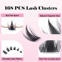 Kisslily Lash Bond and Seal included for secure, comfortable wear.