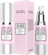 KissRedE anti aging eye cream bottle in premium packaging for on-the-go hydration