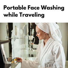Kitao enzyme foaming face wash powder dense cushiony foam for gentle cleansing