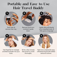 Kitsch dry shampoo powder no white cast for natural finish