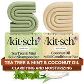 Kitsch Tea Tree Shampoo Bar closeup showing refreshing clarifying action for oily scalp