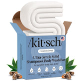 Kitsch Ultra Sensitive 2-in-1 bar product shot highlights a fragrance free formula for hair and skin