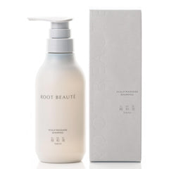 KIWABI Root Beaute shampoo bottle showing sulfate-free formula for sensitive scalps and hydration.