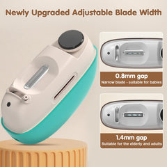 Kiwtreby Electric Nail Clipper for seniors offers comfortable wide opening and smooth trimming