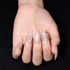 KKUUOO long stiletto press-on nails with glossy finish for a chic look