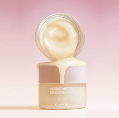 Klavuu Lip Mask vanilla jar close-up highlights nourishing formula.