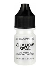 Kleancolor Shadow Seal bottle close-up, clear quick-dry formula for long-lasting eye makeup.