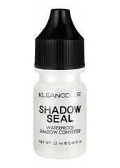 Kleancolor Shadow Seal bottle close-up, clear quick-dry formula for long-lasting eye makeup.