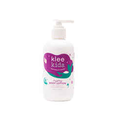 klee naturals luna star klee kids lotion bottle pour with lavender and citrus aroma