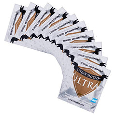 Kleinert's Antiperspirant Wipes applied to underarm for quick, refreshing use.