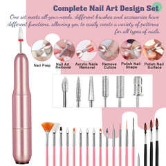 Klemon sculpting powder set in 12 colors for versatile nail shapes