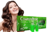 Kleravitex Mystic Vital Ampoules bottle closeup for nourishing hair care.