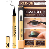 KLINQE Black Eyeliner Lash Glue Pen for precise application and all-day wear.