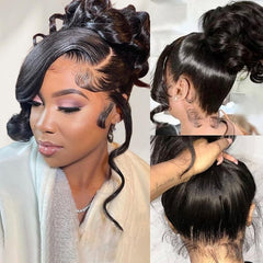 Kloiynj 360 wig with body wave hairline for versatile styling.