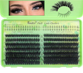 Kmilro lash clusters upper 10-22mm for dramatic eye fullness.